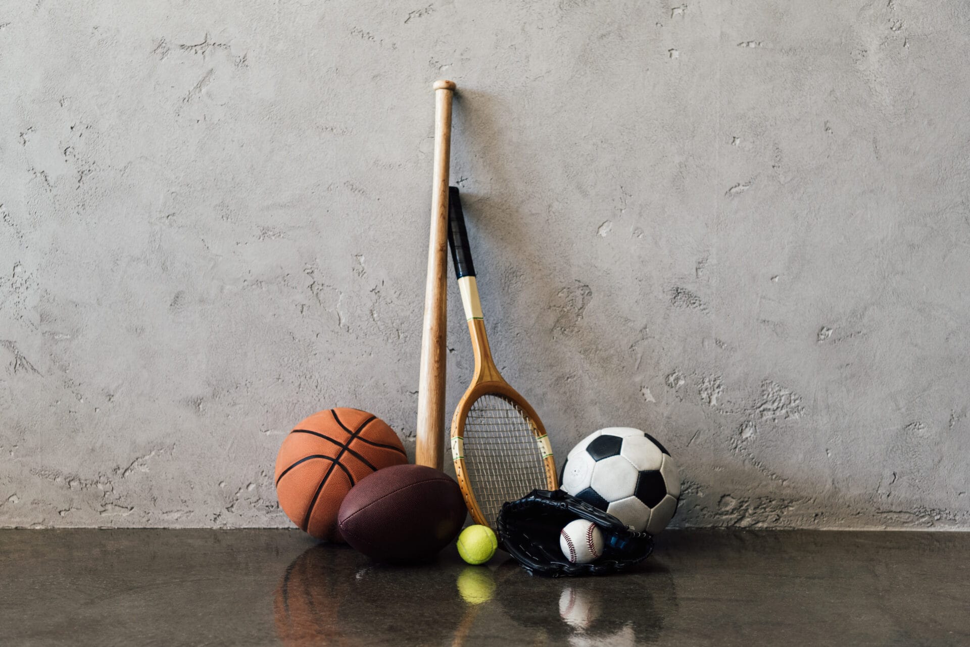 Variety of Sports Equipment